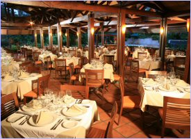 Restaurant at Tabacon Hotel in Arenal