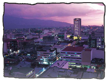 Downtown San Jose, the capital of Costa Rica