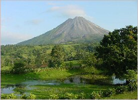 Spectacular view to the Arenal Volcano