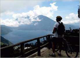 View the Arenal Lake and Volcano from several points along the ride