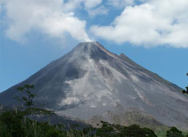 The Arenal Volcano in Costa Rica
