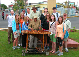 A typical marimba, played for your enjoyment